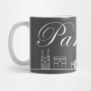 Skyline - Paris - White Mug